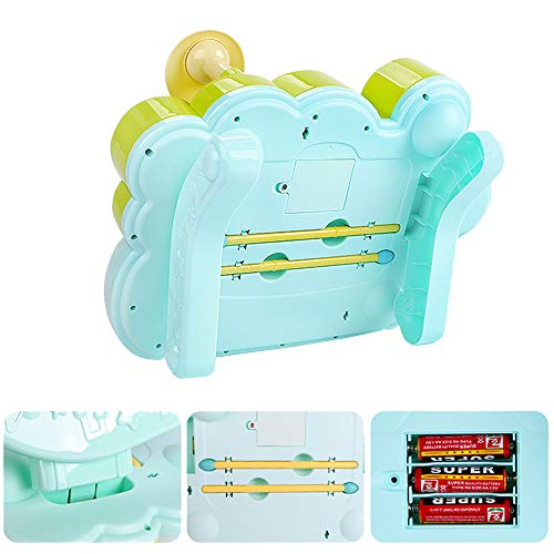 MzekiR Toy Musical Instruments for Toddlers - 3 in 1 Kids Piano Keyboard Xylophone Drum Set