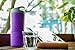 ozmo Water Hydration Tracker, Smart Water Bottle, Smart Coffee Cup, Compatible Fitbit/Apple Health (Purple)