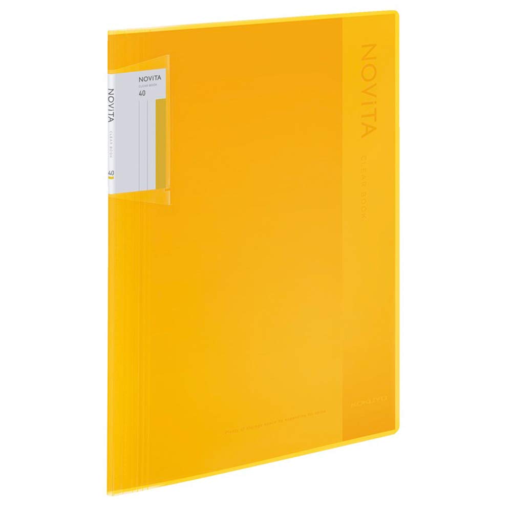 コクヨ(KOKUYO) ファイル クリヤーブック ノビータ 固定式 A4 40枚 黄 ラ-NV40Y商品画像