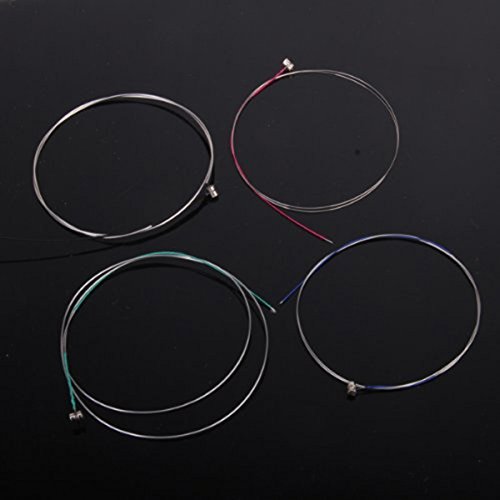 image for WINOMO 34 44 Violin Strings Set Steel Core with Ball End G D A E (Silv