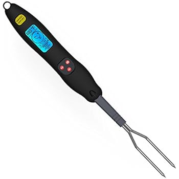 Meat Thermometer, Mayetori Digital Instant Read Cooking Thermometer Fork, BBQ Large Thermometer for Grilling Steak Beef Turkey Chicken Fish Outdoor