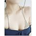 Title: Sexy Girls Body Jewelry Silver Fashion Body Bikini Chain Necklace Hollow Out Flower Underwear Bra Design