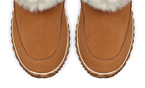Sorel-Womens-Out-N-About-Bootie-with-Faux-Fur-Collar-Ash-Brown