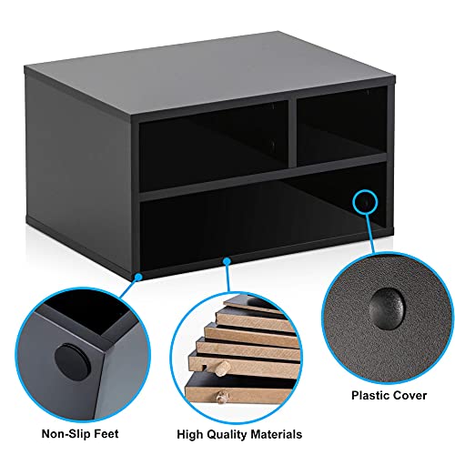 FITUEYES Printer Stands with Storage, Desktop Office Printer Riser