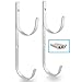 Aluminum Pool Pole Hanger Brackets Set - by Spa'NPool - Made From Strong, Rustproof material - Easy To Mount With Included Screws
