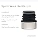 Simple Modern Spirit 25oz Wine Bottle - Double Wall, Vacuum Insulated Wine Bottle with Leak Proof Lid - 18/8 Stainless Steel Rose Gold