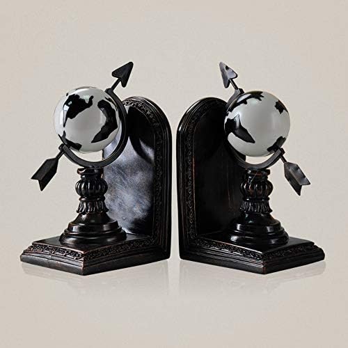 OYBB Ornaments Statues Home Atlas Globe Bookends 3 Color Options,Black White