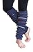 Lucky Love 80s Leg Warmers for Women with Wide Calf Multicolor Ladies 80s Outfit (Blue Small Stripe)