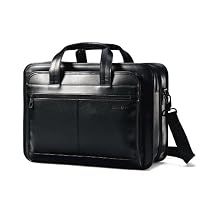 Samsonite Leather Expandable Briefcase (Black)