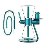 Gravity Hookah Set, 360 Rotating Transparent Glass