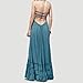 R.Vivimos Womens Summer Cotton Sexy Backless Long Dresses