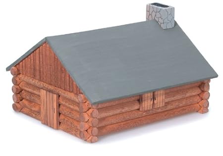 Wood Model Kit Log Cabin Amazon Co Uk Kitchen Home