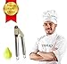 Garlic Press and Peeler Best Set. Stainless Steel Kitchen Minced Garlic Cloves Crusher + Silicone Peeler / Fruit Squeezer Utensils Cooking Tools