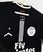 Redrun PSG X 18/19 Season 7# Mbappe Mens Away Soccer Jersey & Armbands Black/White