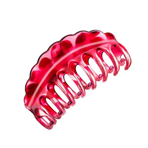 6 Pack Large Clear Leopard Black Brown Octopus Plastic Hair Claw Clips Clutcher Crab Jaw Barrettes Grips Clamps Clasps Pin Buns Braids Twist Hair Up Fancy Accessories for Women Girl Thin Thick Hair