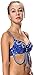 Pole Dance Bra Top 32B-34A-34B Royal Blue
