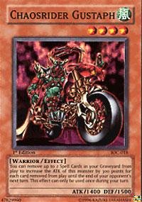 Yu-Gi-Oh! - Chaosrider Gustaph (IOC-018) - Invasion of Chaos - 1st Edition - Super Rare
