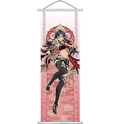 Flyshun Furina Wall Scroll Poster,Hanging Wall Art