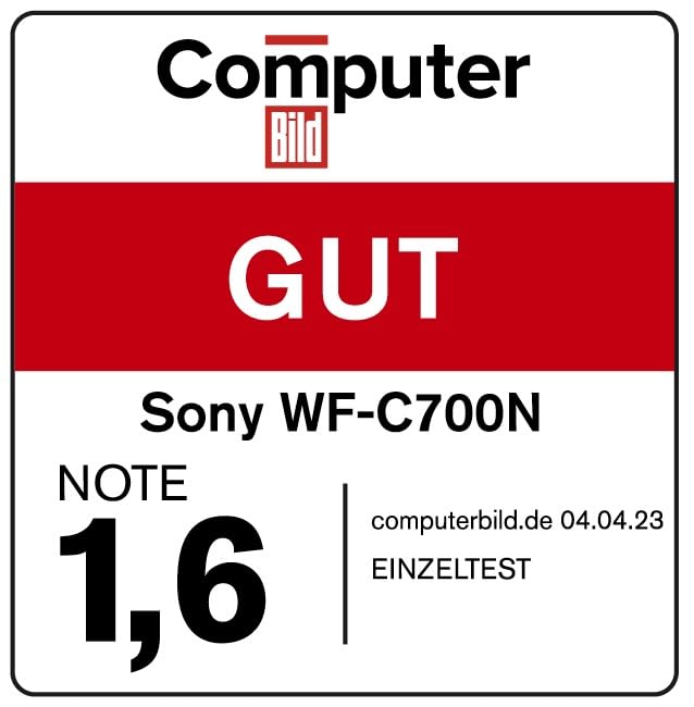 Sony WF-C700N kabellos, Bluetooth, Noise Cancelling Kopfhörer (kleine, leichte Kopfhörer mit Bluetooth Multipoint Connection, IPX4, bis zu 20h Akkulaufzeit, Schnellladung, iOS & Android) Schwarz 8