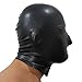 Lequida Brand New Latex Black Perforated Rubber Gummi Hood Mask (One Size)