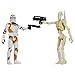 Star Wars Episode 3 Clone Trooper Action Figure with 212th Battle Droid