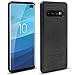 AMOVO Case for Galaxy S10 Plus/S10+ (6.4’’) [2 in 1] Samsung Galaxy S10 Plus Wallet Case Detachable [Vegan Leather] [Wrist Strap] S10+ Flip Case with Box Package (S10Plus (6.4'') Black)