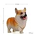 Kimkoala Cute Corgi Dog Figures, 3Pcs Small Lovely Resin Corgi Puppy Toys Model Miniature Figurines for Home Office Desk Car Decoration Ornaments and Kids Gift Brown
