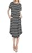 iconic luxe Women's Short Sleeve Flare Midi Dress with Pockets