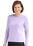 White Sierra Women's Bug Free Jersey Long Sleeve Crew, Large, Lavender