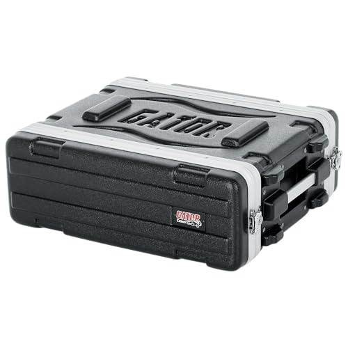 Gator Cases Leichtes, geformtes 3U-Rack-Gehäuse mit hochbelastbaren Verschlüssen; geringe Tiefe von 36 cm, 3U (GR-3S)