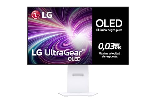32GS95UV-W - Monitor Ultragear OLED Gaming, 31.5'', 4K UHD, 240 Hz, 0,03ms, G-Sync Compatible y FreeSync Premium Pro, HDR10, DCI-P3 98,5%, Blanco