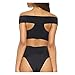 MineSign Off Shoulder Bikini Swimsuit for Women 2017 Fashion 2-Piece Wireless Top High Waist Bottom