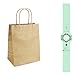  Brown Kraft paper recycling bags 95% POST CONSUMER MATERIALS & FSC CERTIFIED (small, 25 pcs)