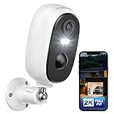 COOAU Security Camera Outdoor, 2K Wireless Battery