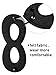 Boao 24 Pack Halloween Masks Felt Mask Eye Masks Half Masks with Elastic Rope for Party Costume Accessory (Black)