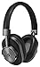 Master & Dynamic MW60G1 MW60 Wireless Bluetooth Foldable Headphones - Premium Over-The-Ear Headphones - Noise Isolating - Portable, Gunmetal/Black Leather