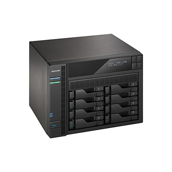 Asustor AS6208T + AS-RC13 Remote | Network Attached Storage | 1.6GHz Quad-Core, 4GB RAM | Personal Private Cloud | Home or Business Data Media Server (8 Bay Diskless NAS) - Image 6