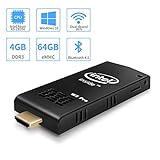 W5 Pro Mini PC Intel Atom Z8350 Windows 10 Computer Stick 4GB DDR 64GB eMMC Support 4K HD,Dual Band WiFi AC,2 USB Port,BT 4.2