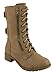 Soda Topshoe Dome Mid Calf Height Women's Military Combat Boots