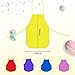 Mayeit 12 Pcs Adorable Colors Kids Aprons, Children's Artists Fabric Aprons with Adjustable Ties for Painting, Cooking, Classroom, Art & Craft Activity