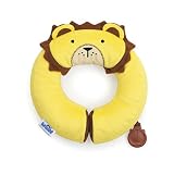 Trunki Kid's Travel Neck Pillow with Magnetic Child's Chin Support - Yondi Small Leeroy Lion (Yellow)