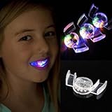 T-Trees Flashing Glow LED Mouthpiece Teeth Light Party Halloween Guard Rave Party Gift
