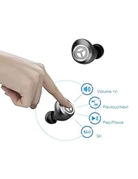 Auriculares inalámbricos Bluetooth 5.0 Deep Bass Tranya T2 Sports Wireless Earbuds, 40 horas de tiempo de reproducción, IPX 5 auriculares a prueba de sudor, caja de regalo