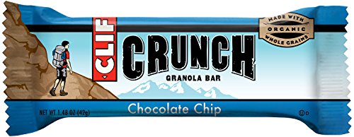 CLIF CRUNCH - Granola Bar - Chocolate Chip - (1.48 Ounce, 5 Two-Bar Snack Pouches)