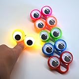 Flashing Finger Eye Puppets- 2 Googly Eyes with Lights. (Assorted colors. Sold I