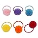 Candygirl 24 Pcs Girls Fluffy Ball Elastic Ties,Ball Ponytail Holders,Hair Bands,Hair Elastics,Value Set (fluffy ball 24pcs)