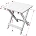 Songsen Outdoor Quick Folding Camping Stool Wooden Adirondack Side Table,White