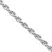 Amazon Essentials Sterling Silver 060-Guage Diamond-Cut Rope Chain Necklace, (previously Amazon Collection)