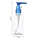 Transparent Travel Bottles Pump Bottle Lotion Dispenser Bottle, 4 Pieces(100 ml)