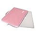 iCasso Case Compatible with MacBook Air 13 inch Case 2010-2017 Release Model A1369/A1466 Bundle Set, Plastic Hard Case Shell, Sleeve Bag, Screen Protector, Keyboard Cover and Dust Plug - Pink